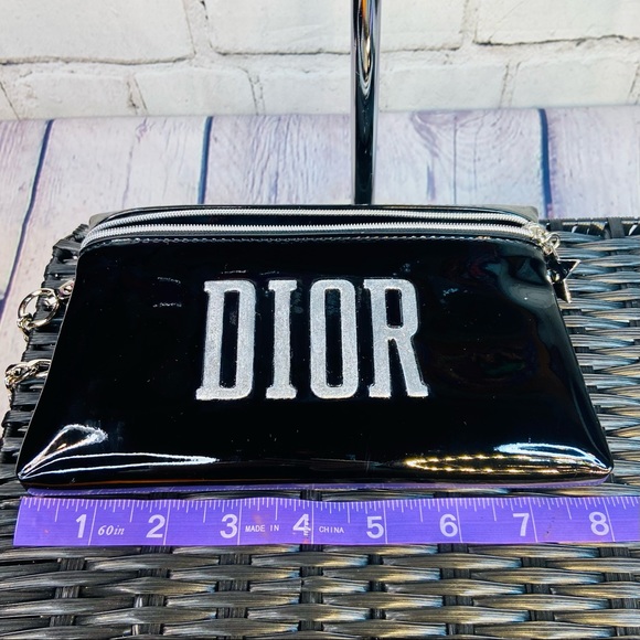 DIOR beauty cosmetic pouch crossbody custom painted - Picture 6 of 9